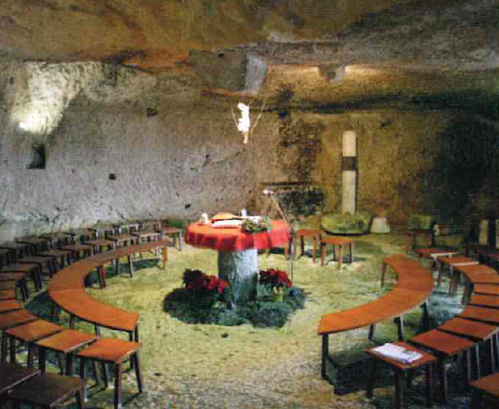 Scorcio della Cripta Rupestre a Pietracupa